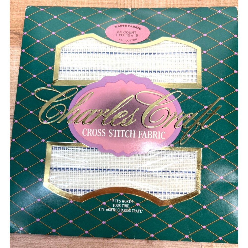 Charles Craft Cross Stitch Fabric 12x18 8.5 Count All Cotton Waste Fabric For Em